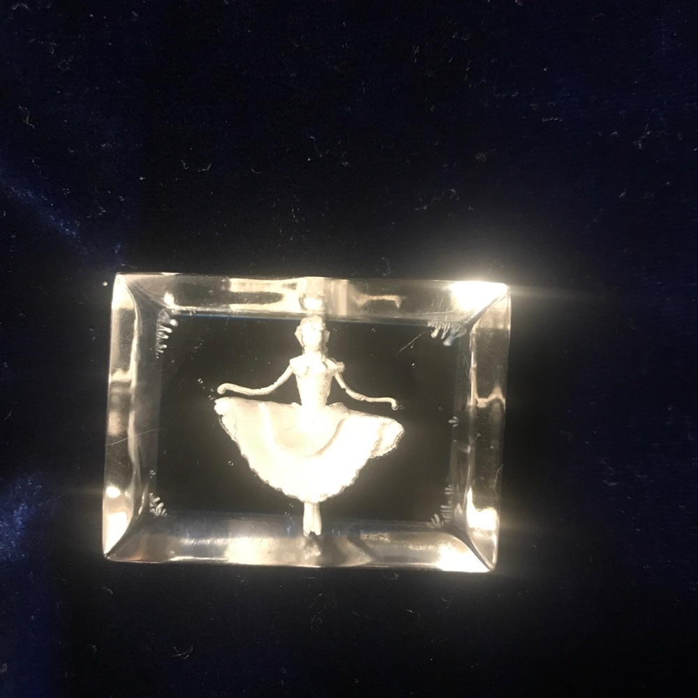 Vintage Resin Ballerina Pin Brooch Art Deco